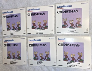 Pioneer LaserDisc LaserKaraoke Video Sing Along Christmas Vol 1 -6 Laserdiscs - Imagen 1 de 9