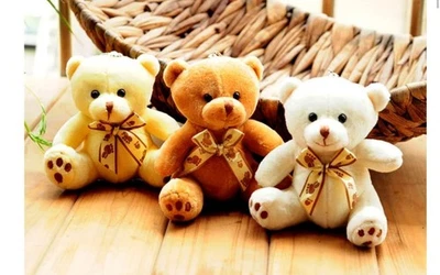 CHARMIES 3x Teddy Bear Charms For Handbags/Purses Or Bags