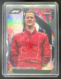 2024 Topps Finest Formula 1 Michael Schumacher Die-Cut Refractor 20/75 #183 - Picture 1 of 2