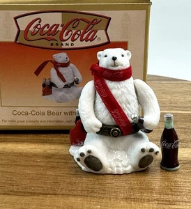 PHB Porcelain Hinged Trinket Box Coca Cola Polar Bear - Picture 1 of 11