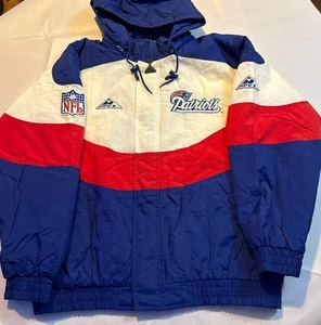 Chaqueta de invierno acolchada vintage Apex New England Patriots XXL - Imagen 1 de 10