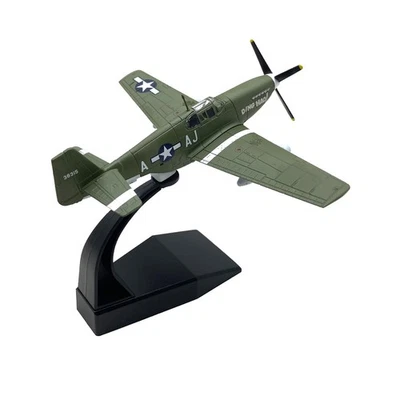 1:72 Military WW2 P-51B Mustang Fighter Alloy Aircraft Model Plane Ornaments F - Image 1 of 4