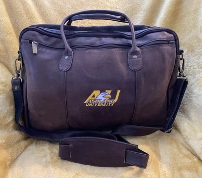 ASHLAND UNIVERSITY EAGLES, Ashland, Ohio. Genuine Leather Laptop Bag Briefcase - Image 1 of 4