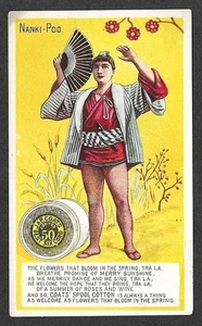 Tarjeta coleccionable victoriana - Abrigos - "Nanki-Poo" (3Y1) - Imagen 1 de 2