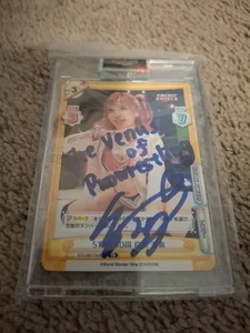 Tarjeta coleccionable Mina Shirakawa Stardom autografiada lucha libre profesional estuche highspots - Imagen 1 de 5