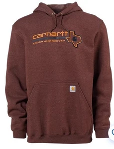 Carhartt Men's Texas Graphic TOUGH AND RUGGED Hoodie Sz. Small NEW. - Picture 1 of 2