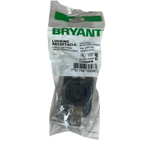 Bryant Verriegelungsbuchse: 71520FR, 20 A, 250 V AC, schwarz, 3-polig - Teile-Nr. 71520FR - Bild 1 von 4