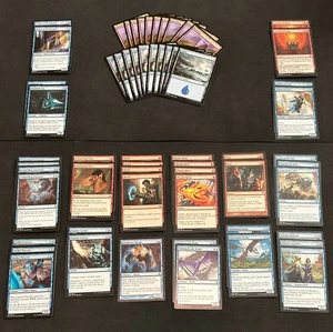 Pauper Izzet Skies Fire and Flight - MTG Magic 60 Card Deck & 15 Card Sideboard - Picture 1 of 3
