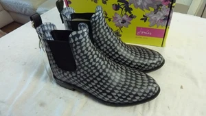 Joules RIGHT AS RAIN Rockingham Black Jelly Wellies Chelsea Boot Wellingtons UK6 - Picture 1 of 7