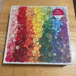 Rainbow Buttons 500 Piece Puzzle by Galison Jigsaw puzzle *NEW* - Picture 1 of 2