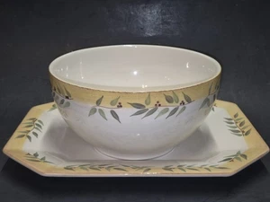 ¡LEER! RARO Caja y Barril Bretaña Plato para Servir y Tazón Descontinuado Portugal - Imagen 1 de 7