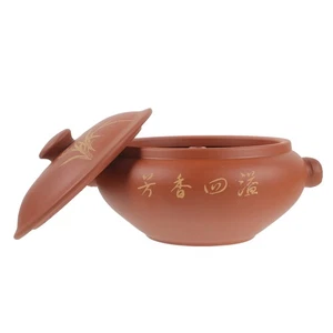 Ceramic Steamer Clay Cooking Pots Steaming Casserole Stovetop Stew - Picture 1 of 12