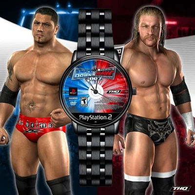 WWE Smackdown Vs. Reloj pulsera grabado arte disco Raw 2007 Foto 1 de 4