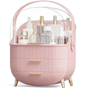 Kousee Makeup Storage Organizer with Clear Lid, Skincare Drawers Beauty Holder - Picture 1 of 5