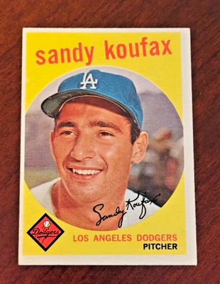 1959 Topps #163 - Sandy Koufax - Brooklyn / LA Dodgers LEGEND - CY Young MVP+ Foto 1 de 3