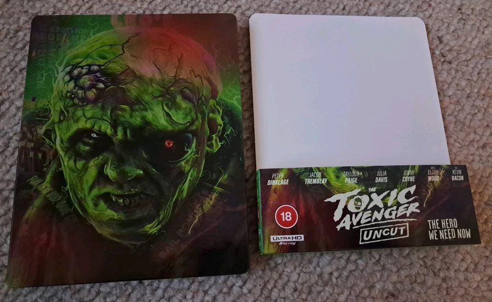 The Toxic Avenger Uncut 4K UHD Bluray Steelbook Ltd Ed Dinklage Kevin Bacon Wood - Image 1 of 4