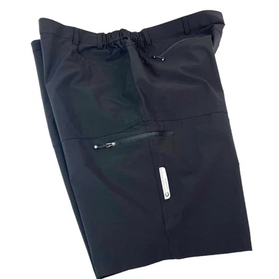 Aero Tech Designs Shorts Mens 4XL Cargo Pockets Bike Cycling Nylon Stretch Black - Image 1 of 4