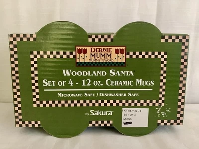 Taza de cerámica vintage 1998 Debbie Mumm Woodland 12 OZ Foto 1 de 4