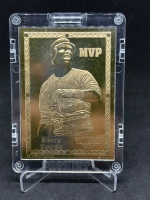 Barry Bonds 1993 ProMint 22 Karat Gold Foil Card /50000 MVP Pirates 051925 - Image 1 of 2