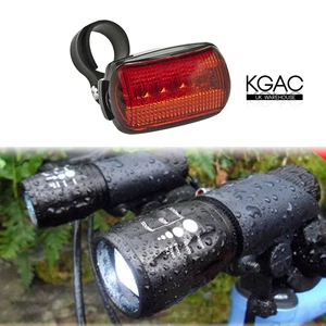 2X CREE Q5 LED Mountain Bike Bicycle Cycling Zoomable Torch Front + Rear Lights - Picture 1 of 8