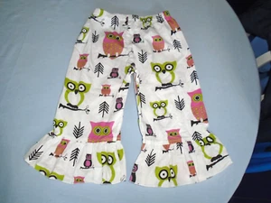 LOLLY WOLLY DOODLE Girls size 5 Cropped RUFFLE HEM Pants - Picture 1 of 7