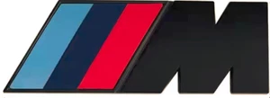 BMW M-Performance Rear Trunk Emblem badge - Matte Black - Picture 1 of 4