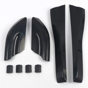 Black Car Roof Rack Bar Rail End Protection Cover For Hyundai Tucson 2004-2008 - Picture 1 of 8
