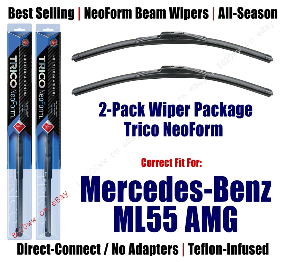 2 шт суперпремиум дворники NeoForm подходят для Mercedes-Benz ML55 2000-2003 - 16220/170 - Изображение 1 из 1