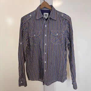 Paper Denim Cloth PD&C Western Men Large Long Sleeve Plaid Medium - Picture 1 of 10