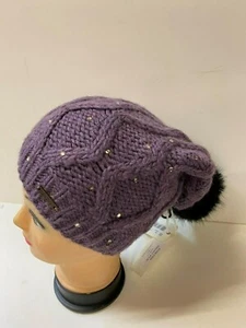 Original Norton Damen Bommelmütze Longbeanie Mütze Wintermütze 7950K lila (77) - Picture 1 of 2