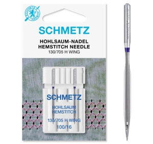 Schmetz Hemstitch / Wing Sewing Machine Needles x2, Size 100/16 -BUY 2, 3rd FREE - Picture 1 of 4