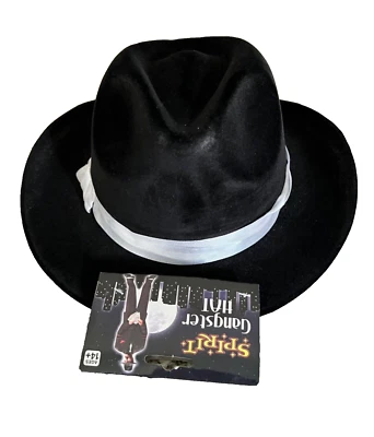 Sombrero de Gángster Fedora Mafia Mafioso Criminal Disfraz Nuevo con Etiquetas Foto 1 de 3