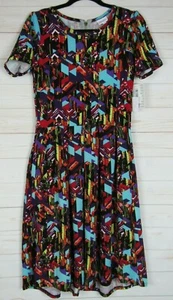 Lularoe Women's Amelia Dress Multi Color Size M NWT - Picture 1 of 3