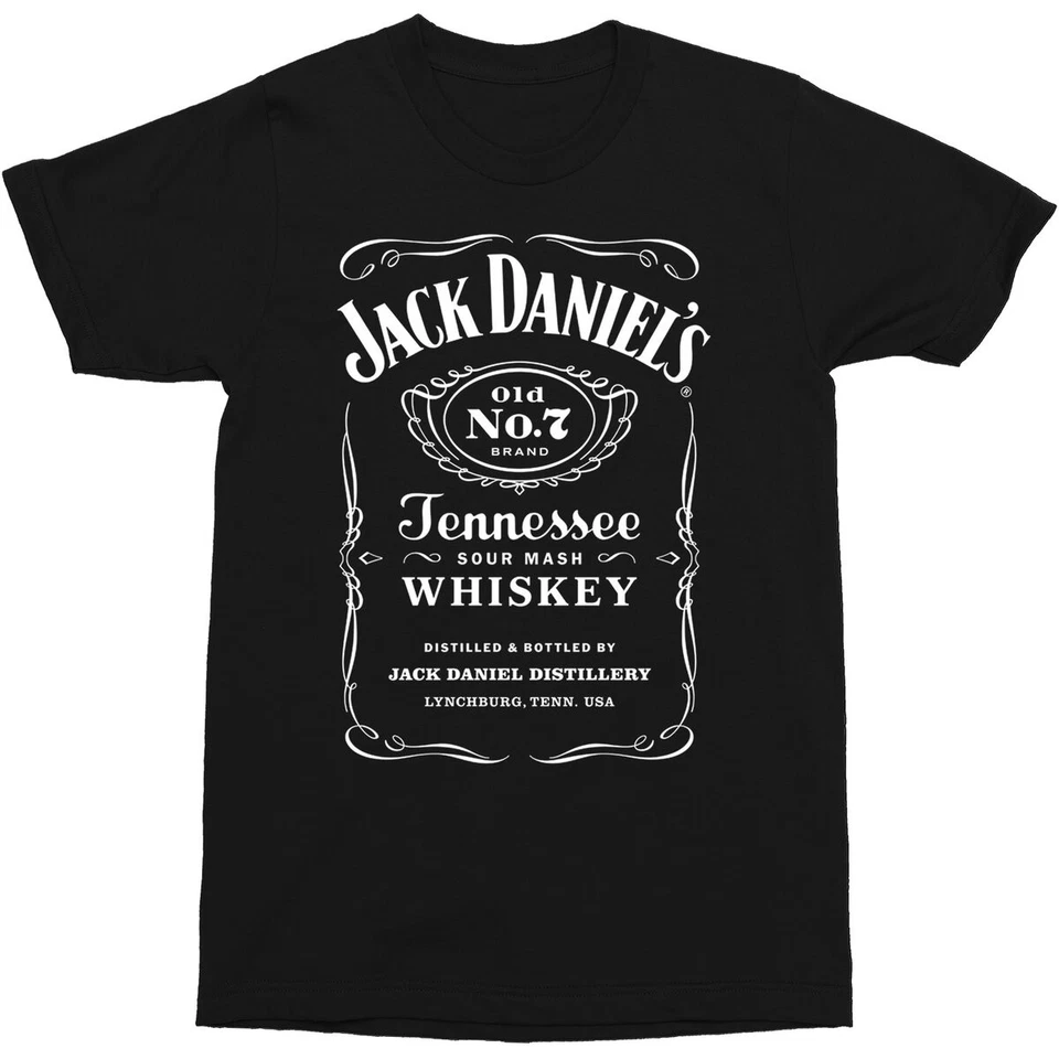 Jack Daniels Black Jack Daniels Label T-Shirt 02-3S - Imagem 1 de 1