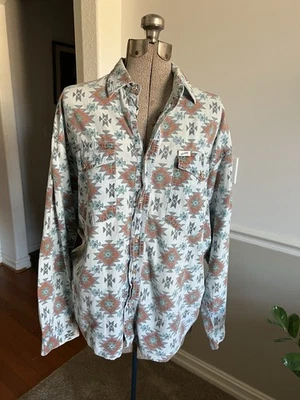 Vintage Guess Jeans Georges Marciano Design Aztec Cowboy Shirt Small - Image 1 of 4