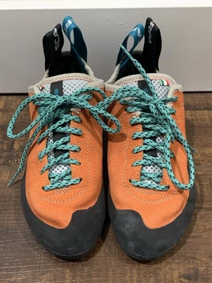 Zapatos de escalada Scarpa Helix para mujer 5,5 EE. UU. (36) naranja negro Vibram Italia Foto 1 de 4