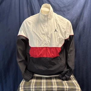 Air Jordan Retro 3 Half-Zip Jacket Men's Size Medium Pockets Windbreaker  T5 - Picture 1 of 12
