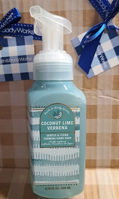 JABÓN DE MANOS ESPUMOSO LIMPIO BATH & BODY WORKS COCO LIMA VERBENA 8,75 FL/oz 236 Foto 1 de 4