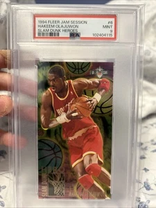 1994 Fleer Jam Session Slam Dunk Heroes Hakeem Olajuwon PSA 9 MINT Foil Pop 3! - Picture 1 of 4