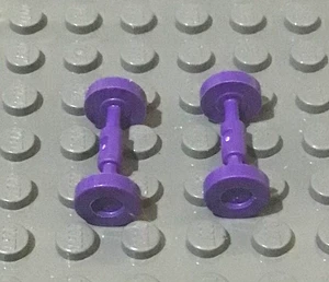 LEGO Pair of Purple Skate Board Skateboard Wheels - Picture 1 of 1