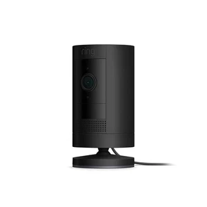 Ring Stick Up Cam | Black| HD Outdoor Wired Camera System | Plug-In - Picture 1 of 8