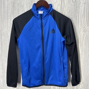 Adidas Blue Track Jacket Boys Medium - Picture 1 of 2