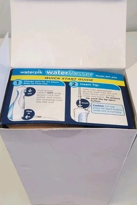 Waterpik Cordless Plus Water Flosser WP-450 Blanco Nuevo Caja Abierta Foto 1 de 3