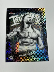 2025 Topps Finest WWE Roman Reigns Checkerboard Refractor “Intimidators” - Picture 1 of 11
