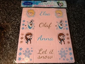BNIP New Disney Frozen Bathtime SNAP! Jigsaw Puzzle - Elsa Anna Olaf Wet n Stick - Picture 1 of 4