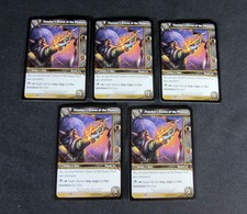 Lot of (5) World of Warcraft WoW TCG Fletcher's Gloves of the Phoenix Crafted