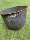 Large Antique Cast Iron Cauldron Pot Garden Planter - Collect Swindon