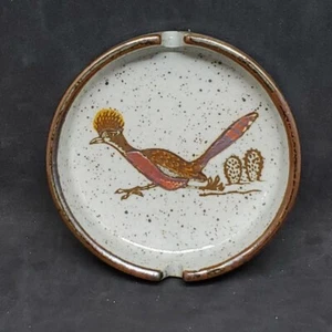 Vintage Otagiri Steingut Aschenbecher Roadrunner rund Steingut - Bild 1 von 11