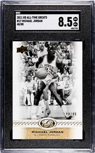 2011 UD all-time greats Michael Jordan sgc 8.5  # 17   48/80 - Bild 1 von 2