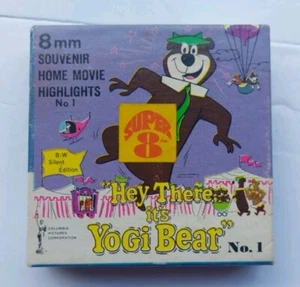 HEY THERE IT'S YOGI BEAR Super 8 8mm film movie Vintage Cartoon Hanna Barbara  - Picture 1 of 3